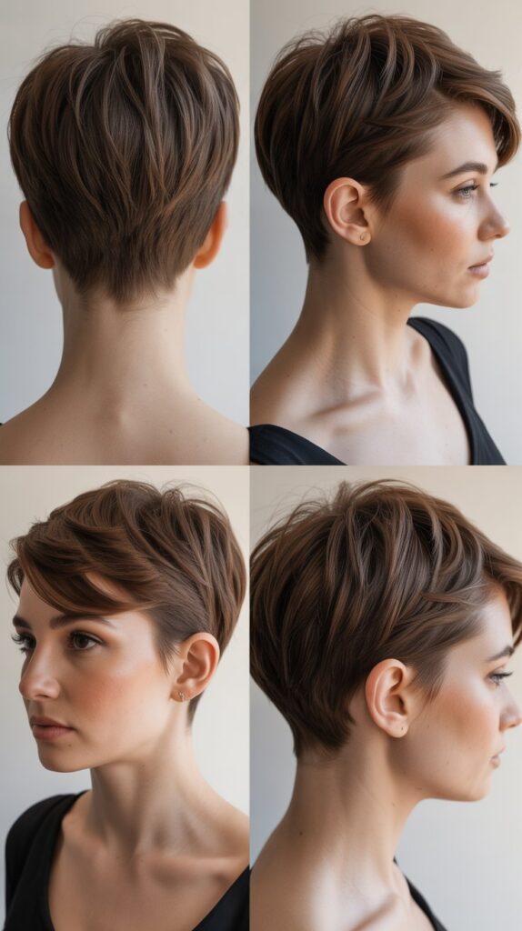 27 Flattering Very Short Pixie Haircuts for Thin Fine Hair 14 Pixie with Shaved Side Design