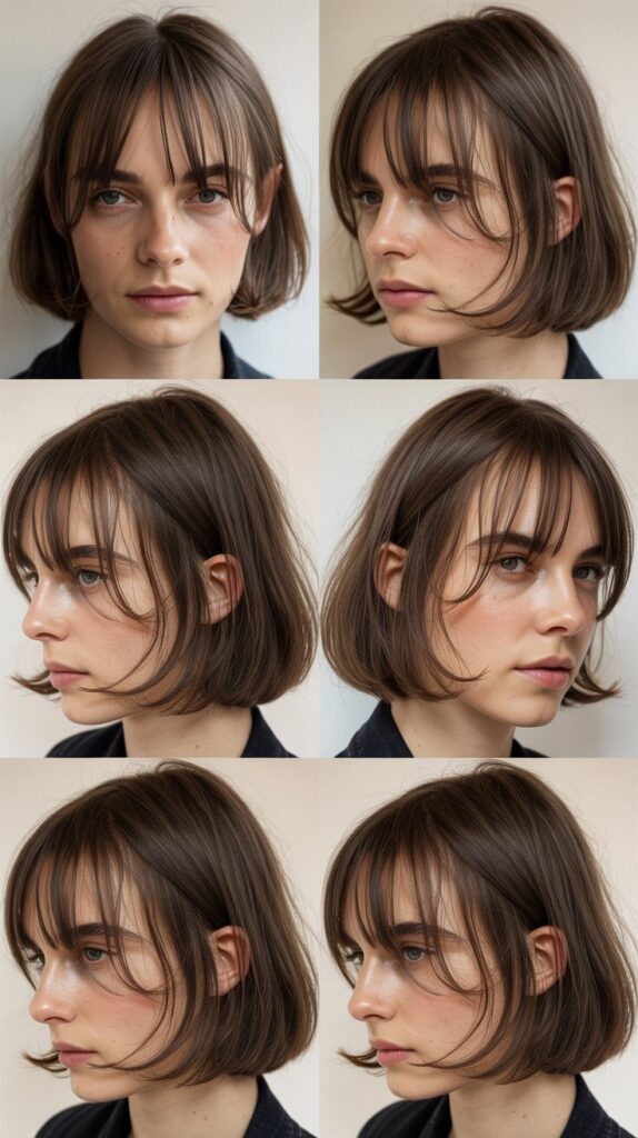 French Bob with See-Through Wispy Fringe