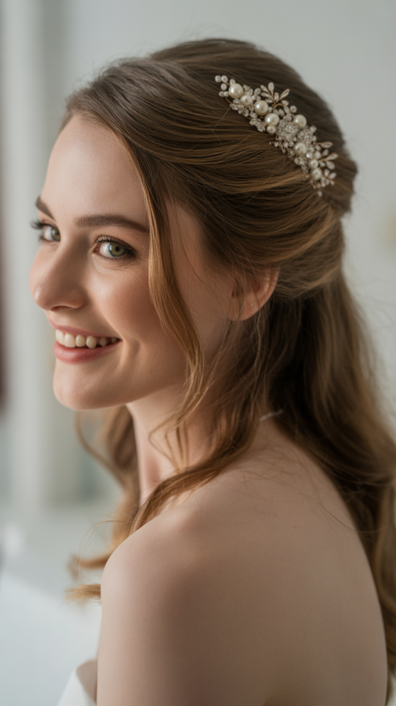 Half-Up with Hair Comb