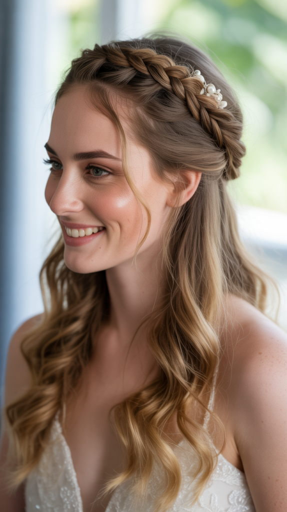 Fishtail Braid Half-Up