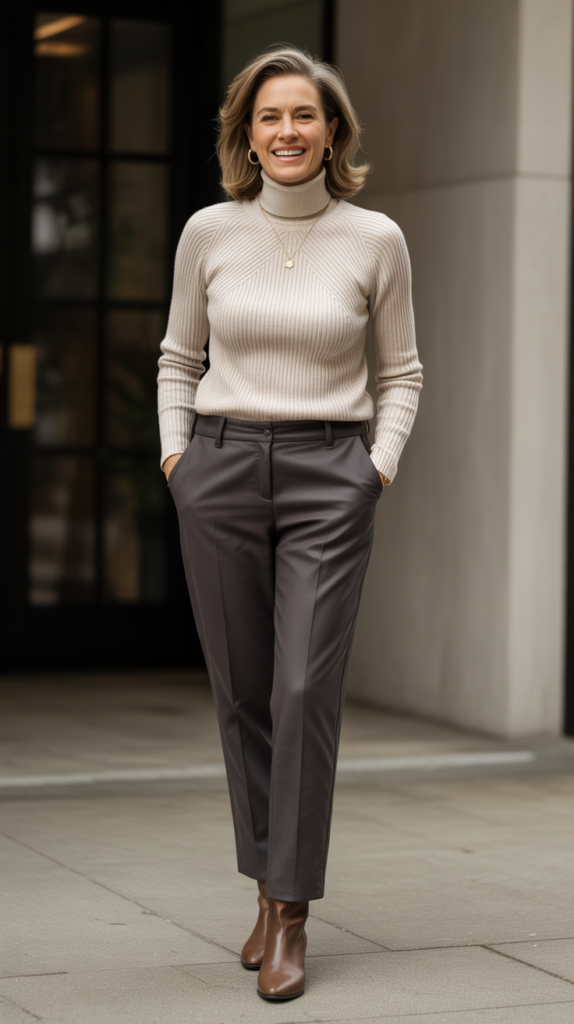 Turtleneck with Ponte Pants