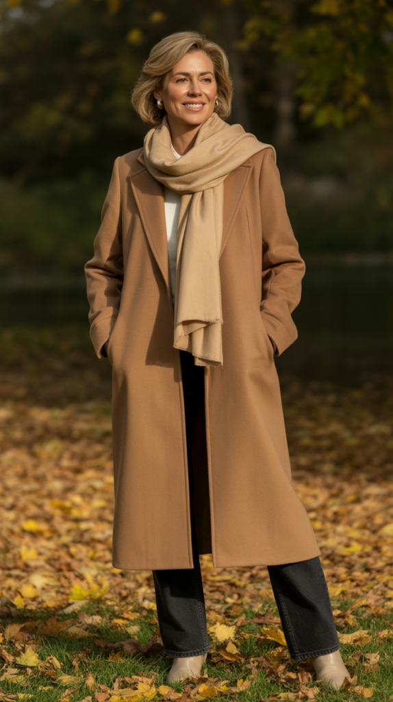 Camel Coat with Everything