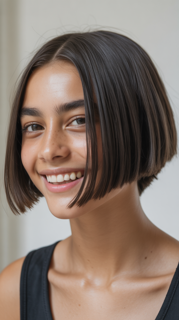 Short Bob with Razor-Cut Ends