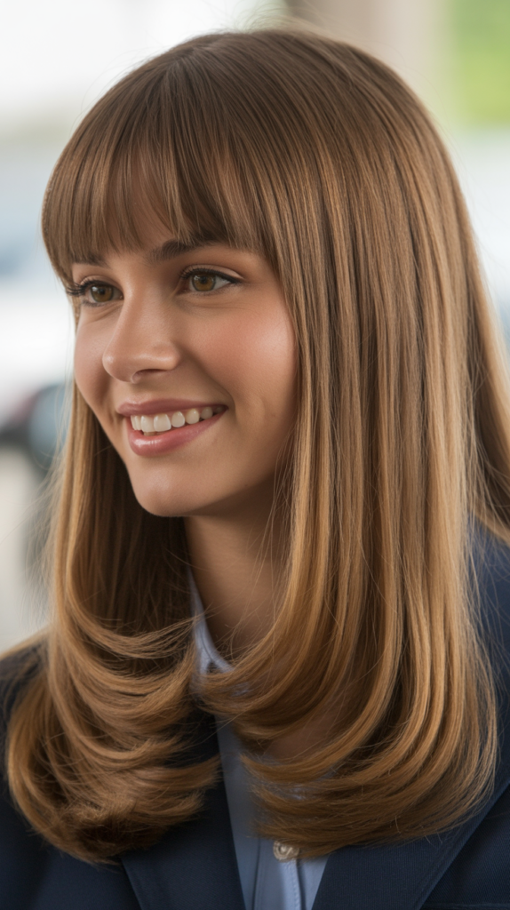 Center-Parted Curtain Bangs
