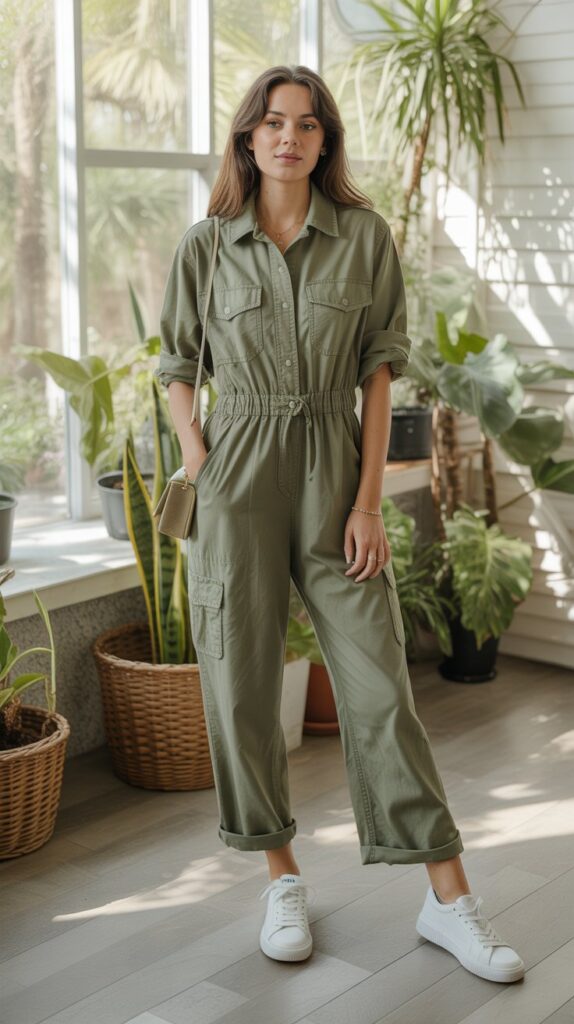 33 Chic Self Care Sunday Outfit Ideas to Dress to Impress 20 The Utility Jumpsuit