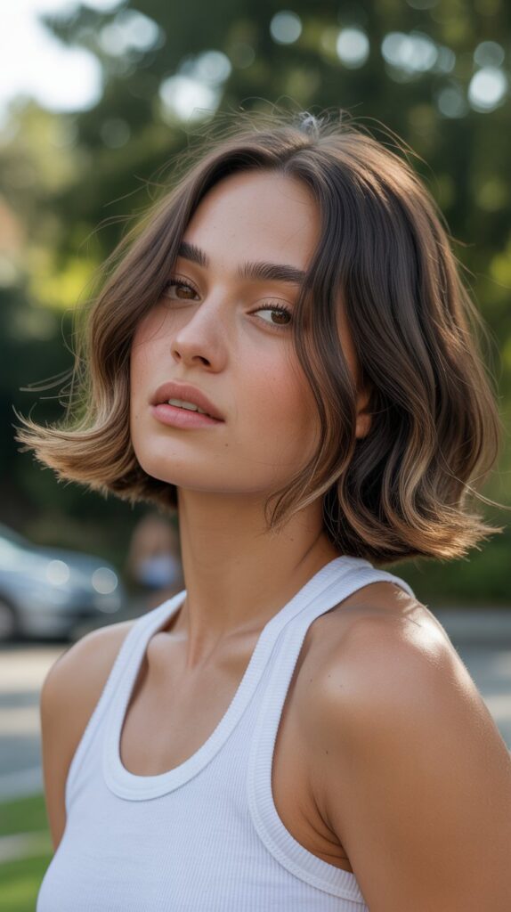 27 Stunning Bob Haircuts for Fine Hair 2025 5 The Lived-In Bob