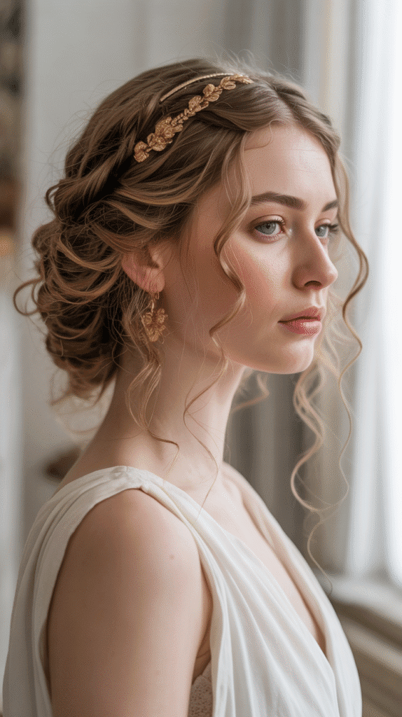 Grecian Curly Updo