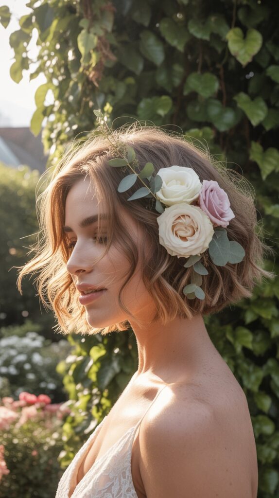Floral Hair Accessories with Natural Texture