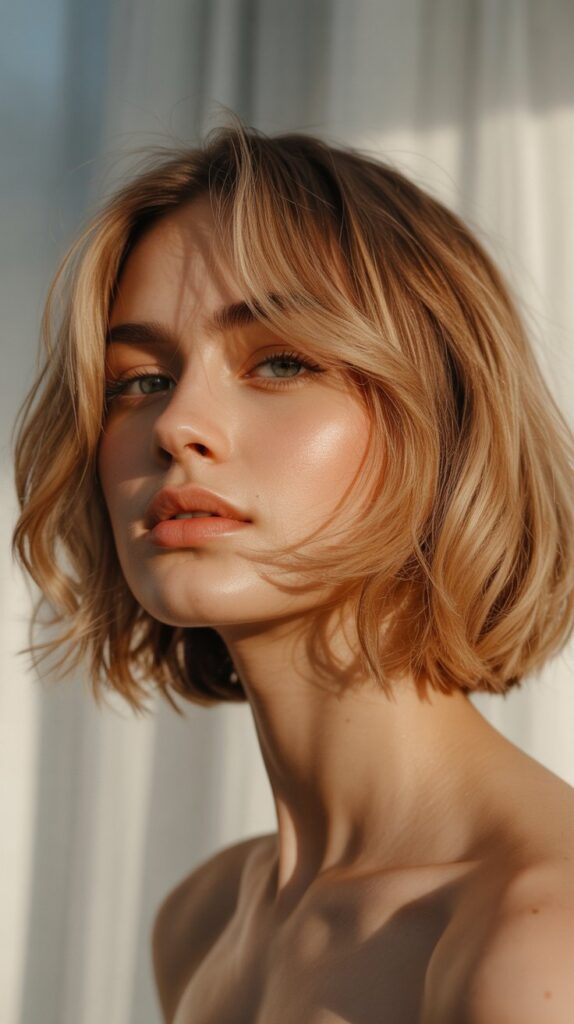 Choppy Bob with Feathered Front
