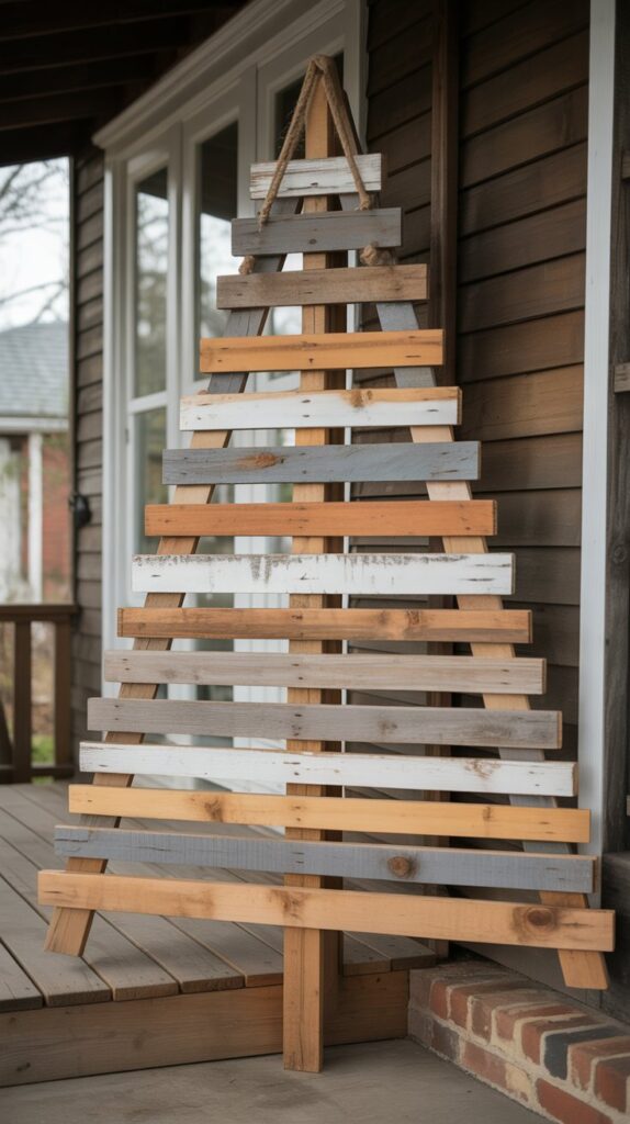 36 Wooden Christmas Trees for Your Front Porch Décor 3 Pallet Wood Christmas Tree Designs