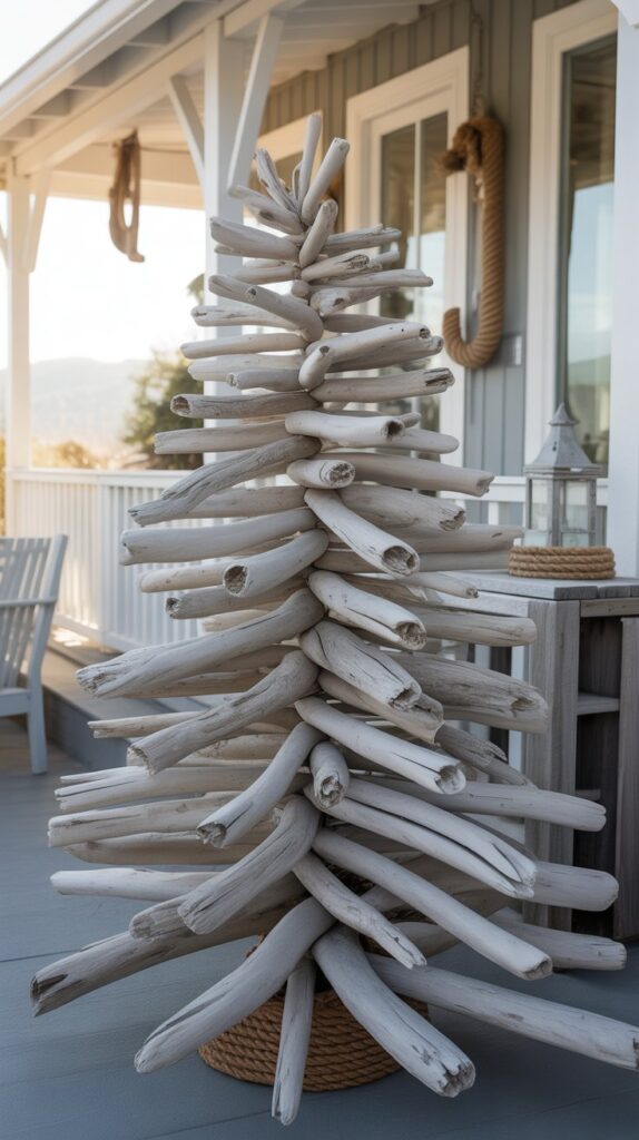 36 Wooden Christmas Trees for Your Front Porch Décor 10 Driftwood Christmas Trees