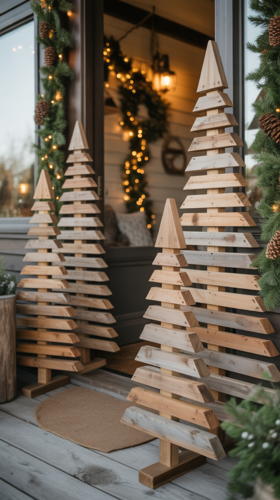Rustic Barn Wood Christmas Trees