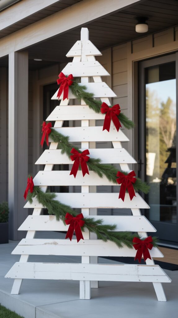 36 Wooden Christmas Trees for Your Front Porch Décor 12 Shiplap Style Wooden Trees