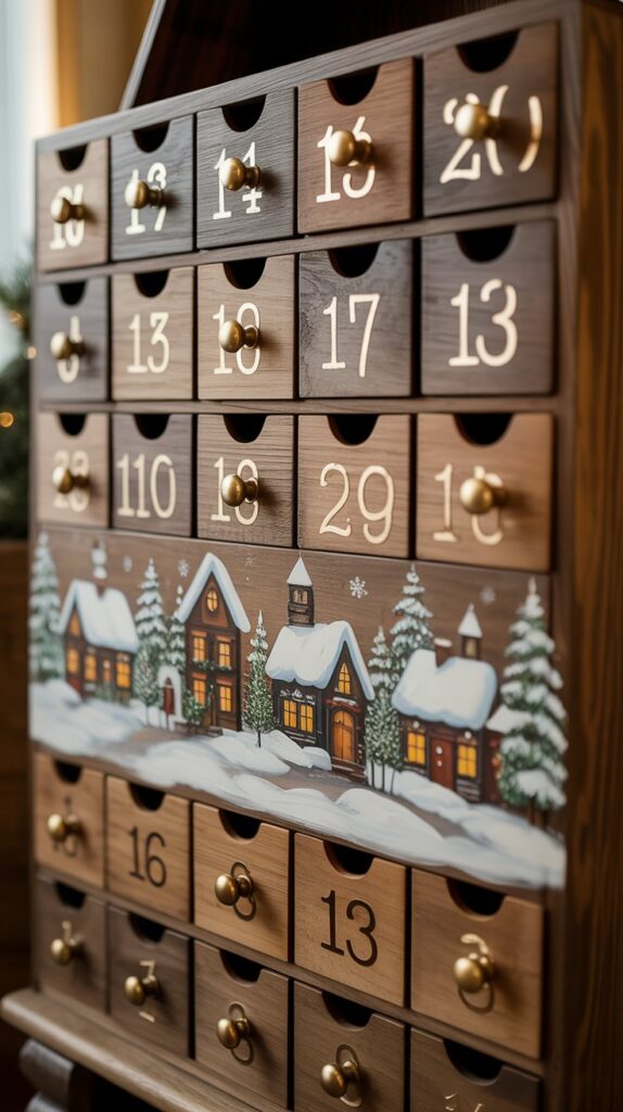 33 Profitable Rustic Christmas Wood Crafts for 2025 3 Wooden Advent Calendars