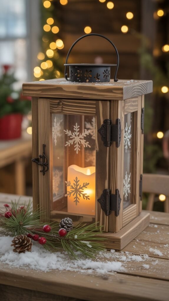 Wooden Christmas Lanterns