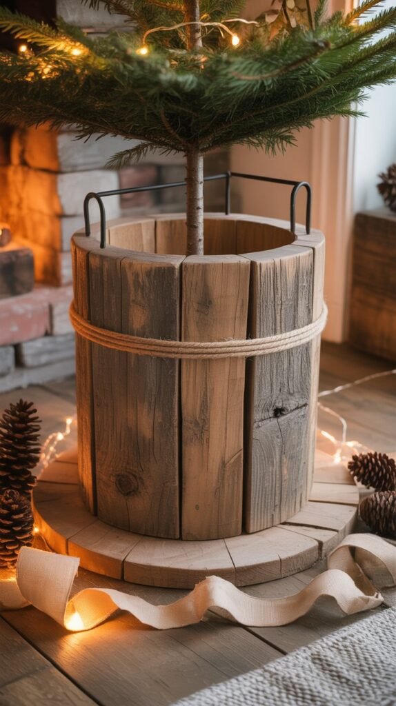 Rustic Wooden Christmas Tree Stands