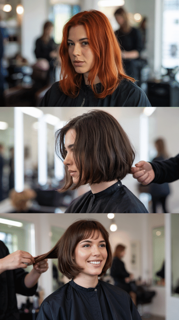 Transitioning to a Choppy Bob from Long Hair