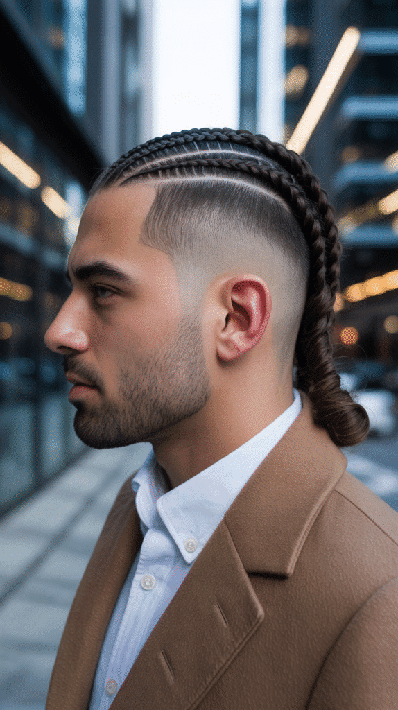 33 Stylish Winter Hair Braids for Men 18 Braided Fade