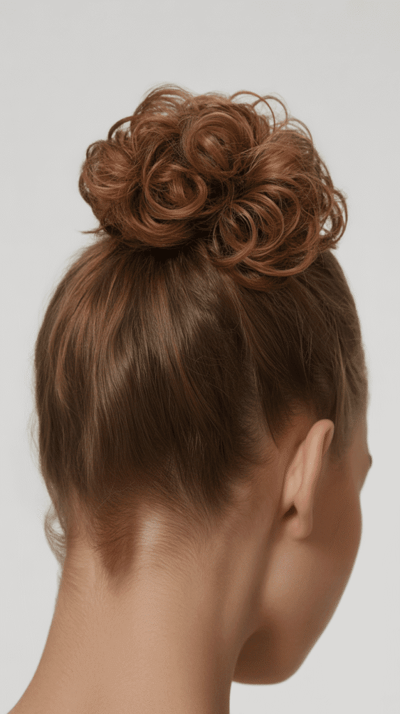Curly Top Knot