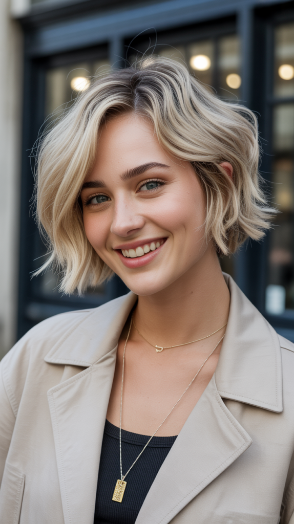 Rounded Choppy French Bob