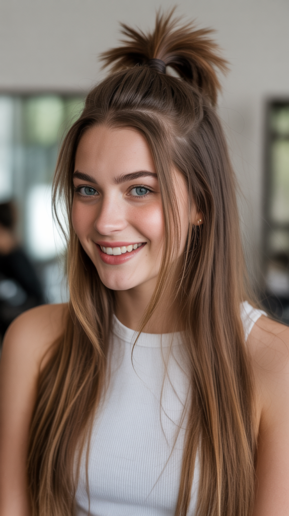 High Ponytail with Volume