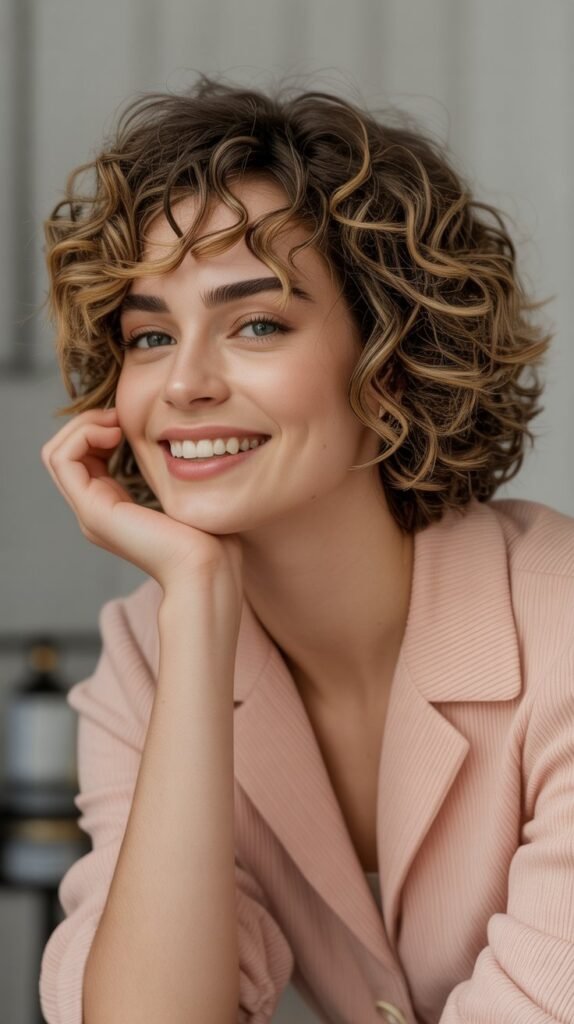 Voluminous Short Curly Cut
