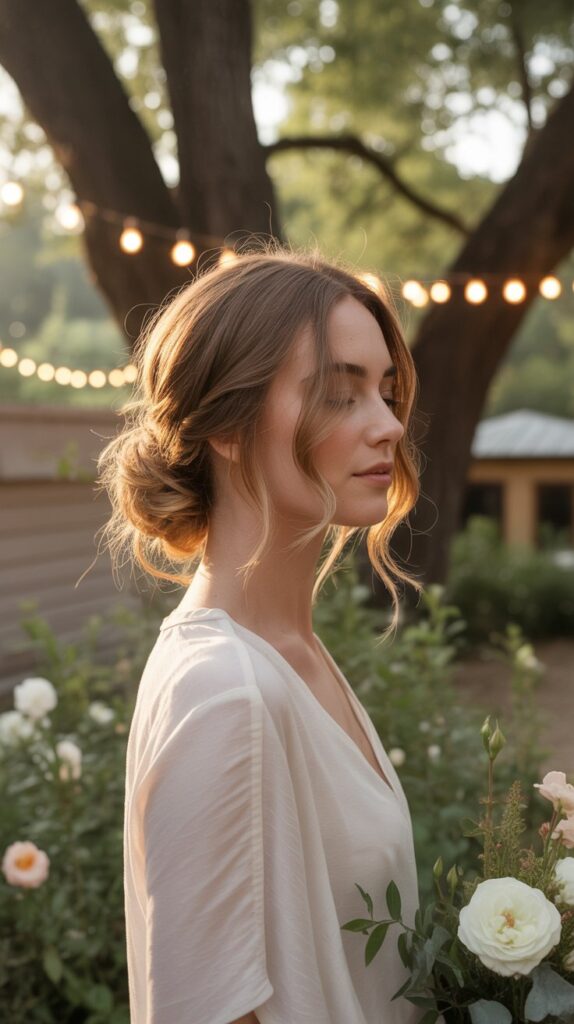 30+ Half-Up, Half-Down Wedding Hairstyles That Will Take Your Wedding Look to the Next Level 20 . Textured Low Half-Up