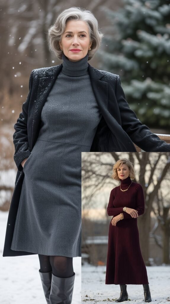  Sophisticated Turtleneck Dress