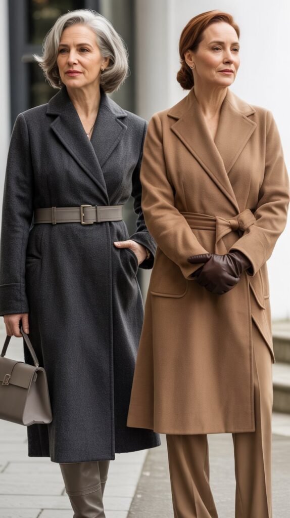 Belted Wrap Coat Elegance