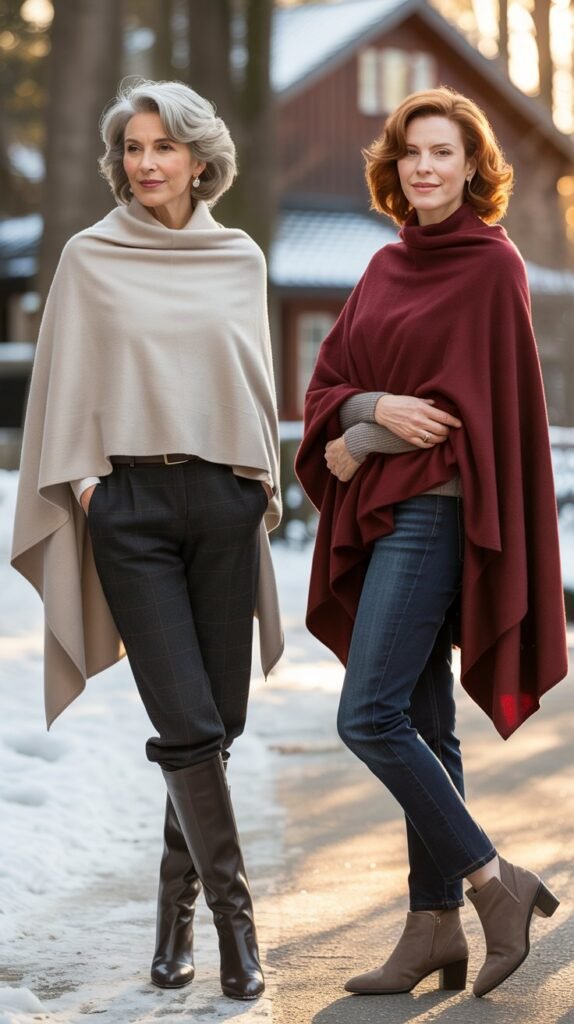 Cashmere Poncho Elegance