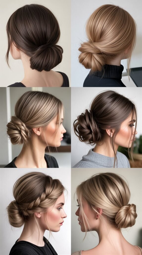 Low Buns and Chignons