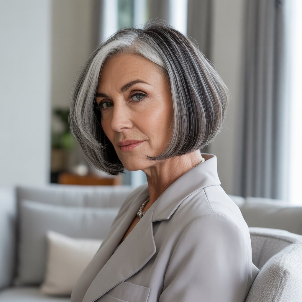 Angled Bob with Shorter Back