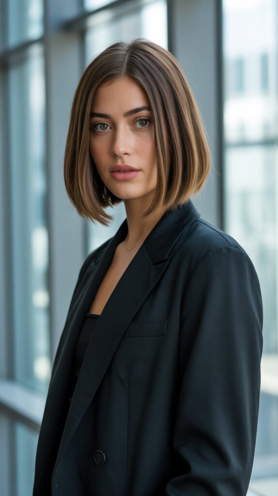 27 Stunning Bob Haircuts for Fine Hair 2025 22 The Blunt Lob (Long Bob)