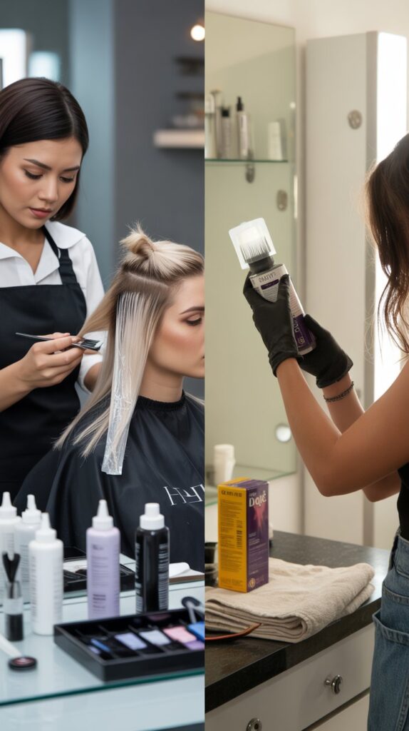 Professional vs. DIY Mermaid Hair Application