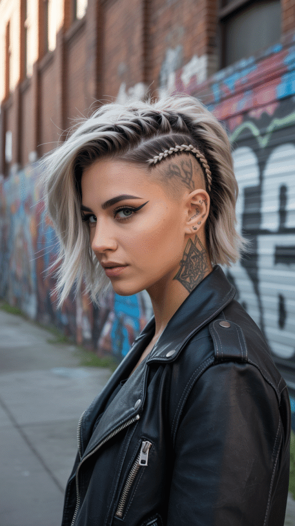 30 Simple and Stylish Greasy Hair Hairstyles 13 The Faux Hawk Braid