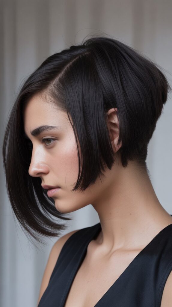 36 Stunning French Bob Haircuts With Bangs for Instant Fashion Edge 11 Inverted French Bob With Angular Bangs