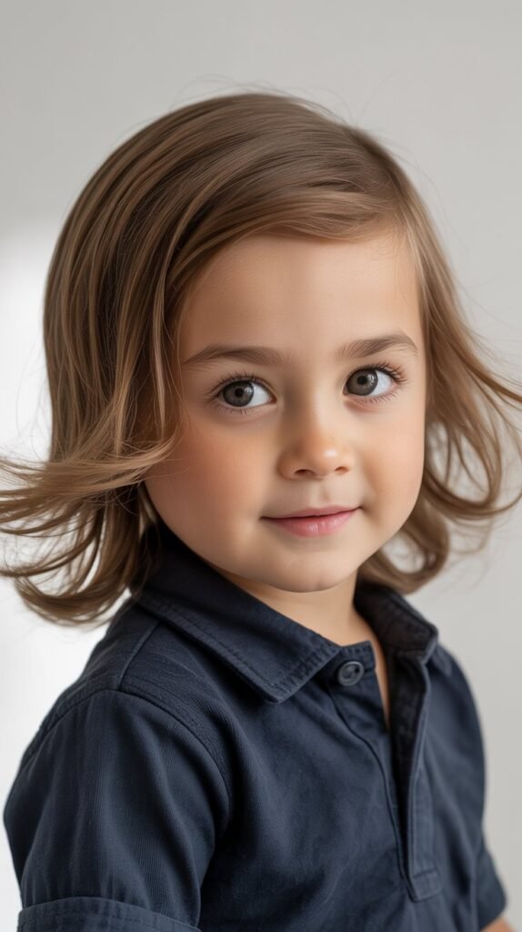 Center-Parted Longer Hair