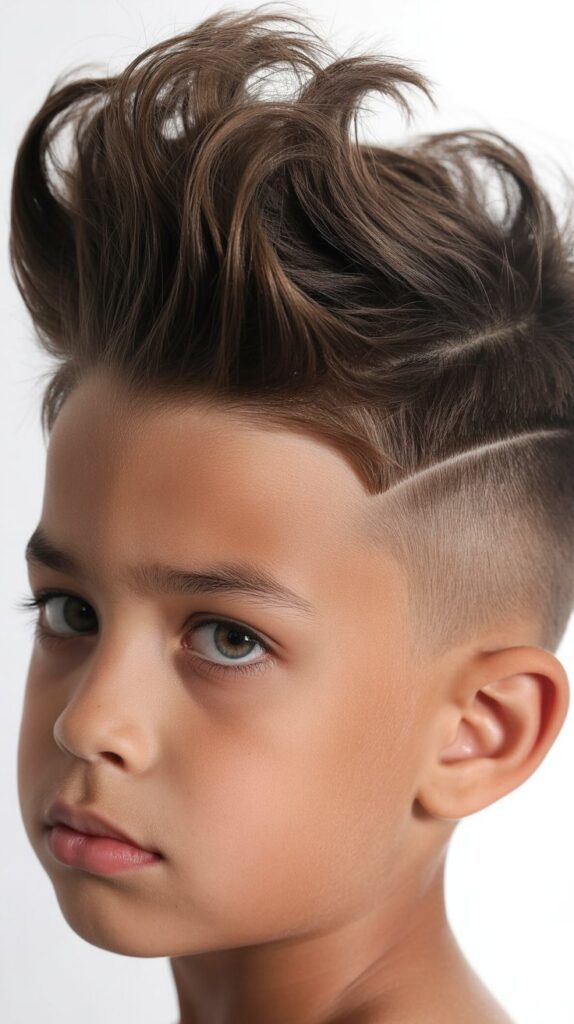 30+ Trendy Haircuts for Boys in 2025 You Won't Want to Miss 31 Voluminous Quiff with Skin Fade