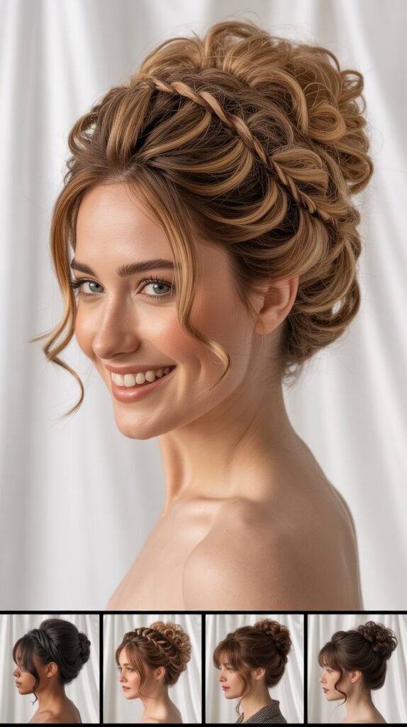 Textured Twist Updo Wig