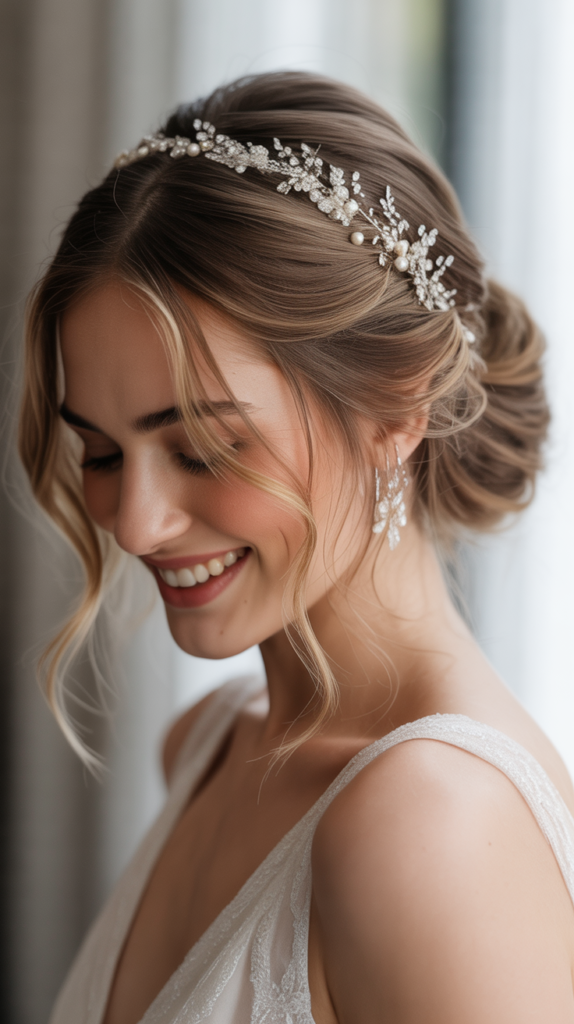 Half-Up with Hair Jewelry