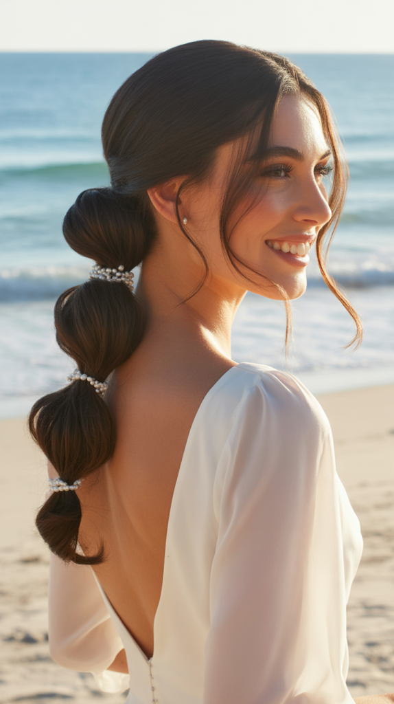  Low Twisted Ponytail