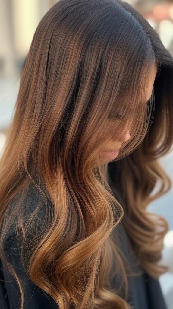 Chocolate Caramel Melt for Long Hair