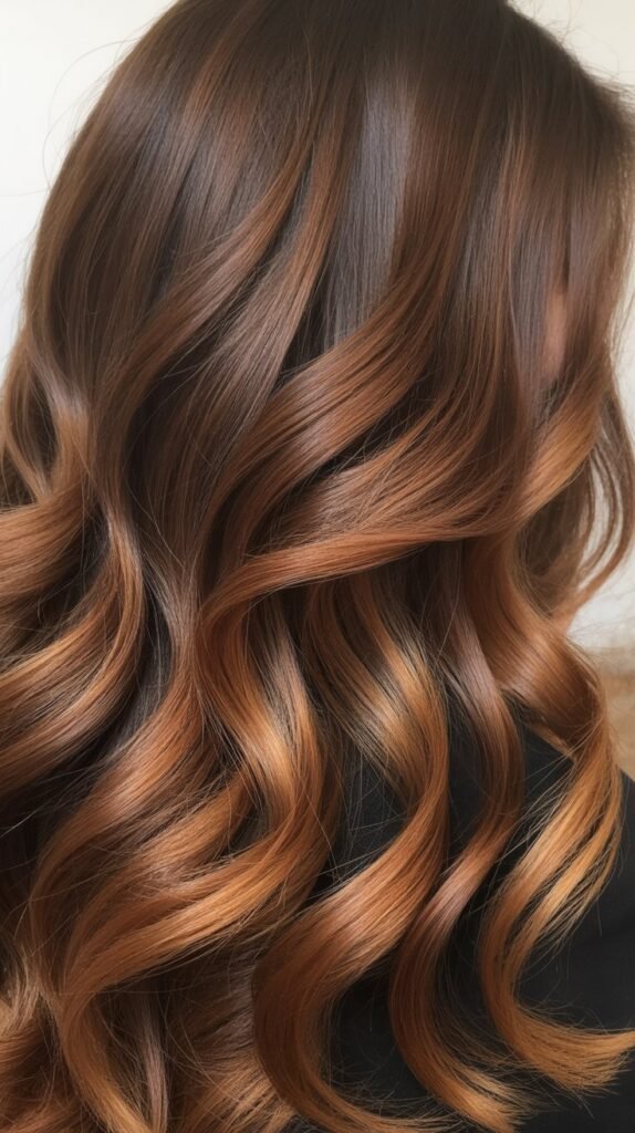 Caramel Balayage Ombré Effect