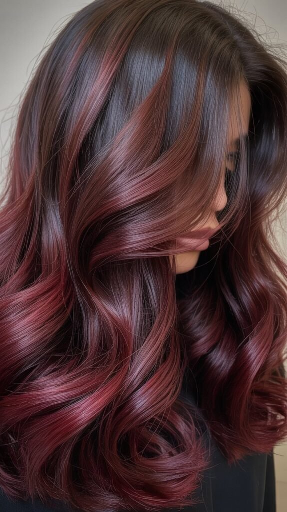 Burgundy Balayage
