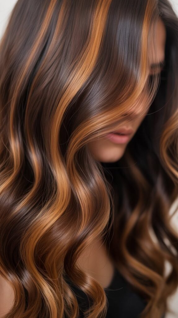 Chocolate Caramel Melt with Glossy Finish