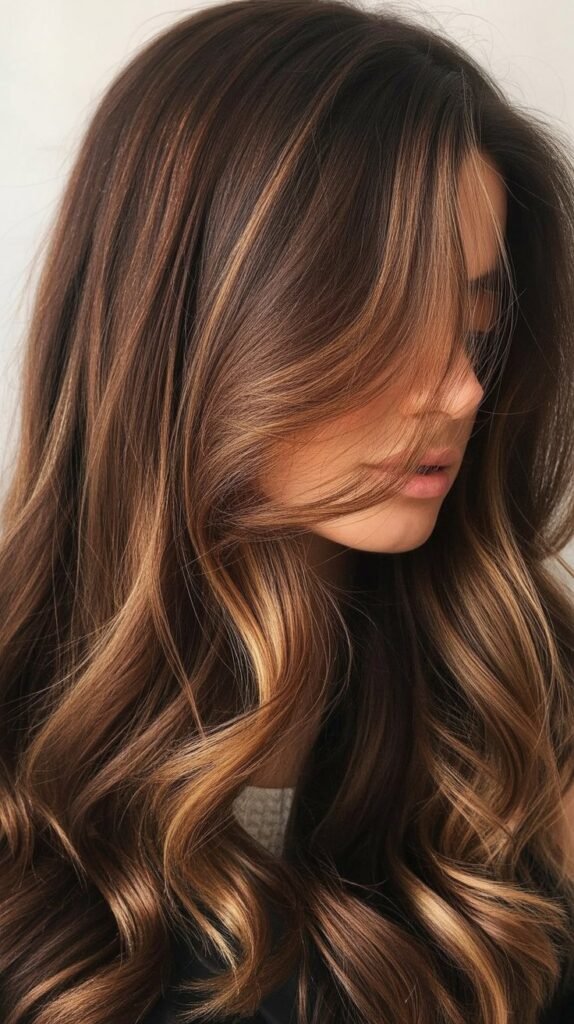 Caramel Balayage with Layers