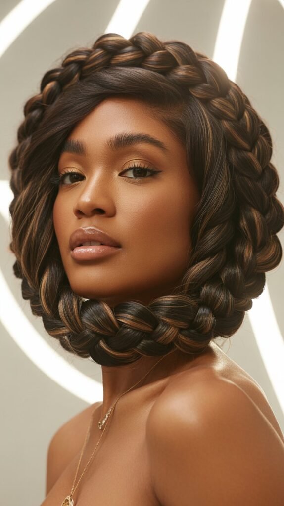  Braided Crown Halo Style