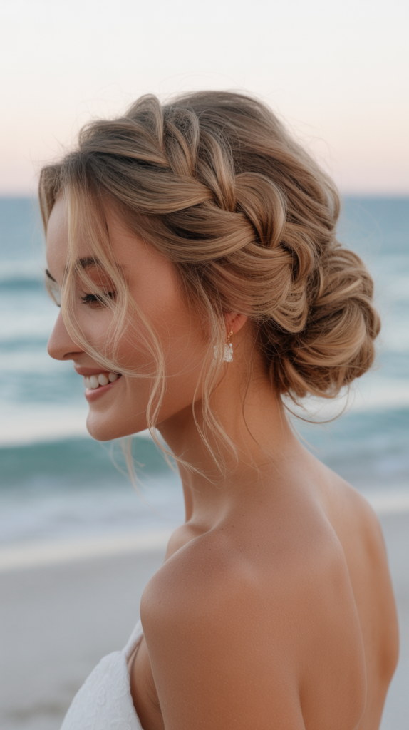  Low Messy Bun With Textured Details