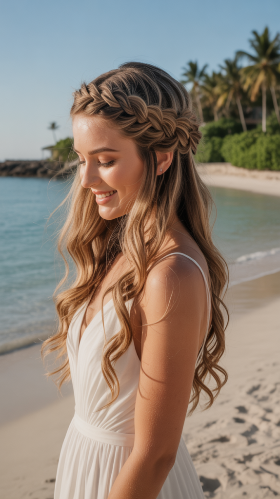 Halo Braid With Center Part