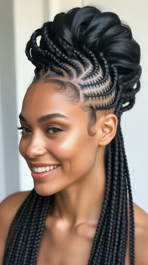 Mohawk Braids (Braided Faux Hawk)